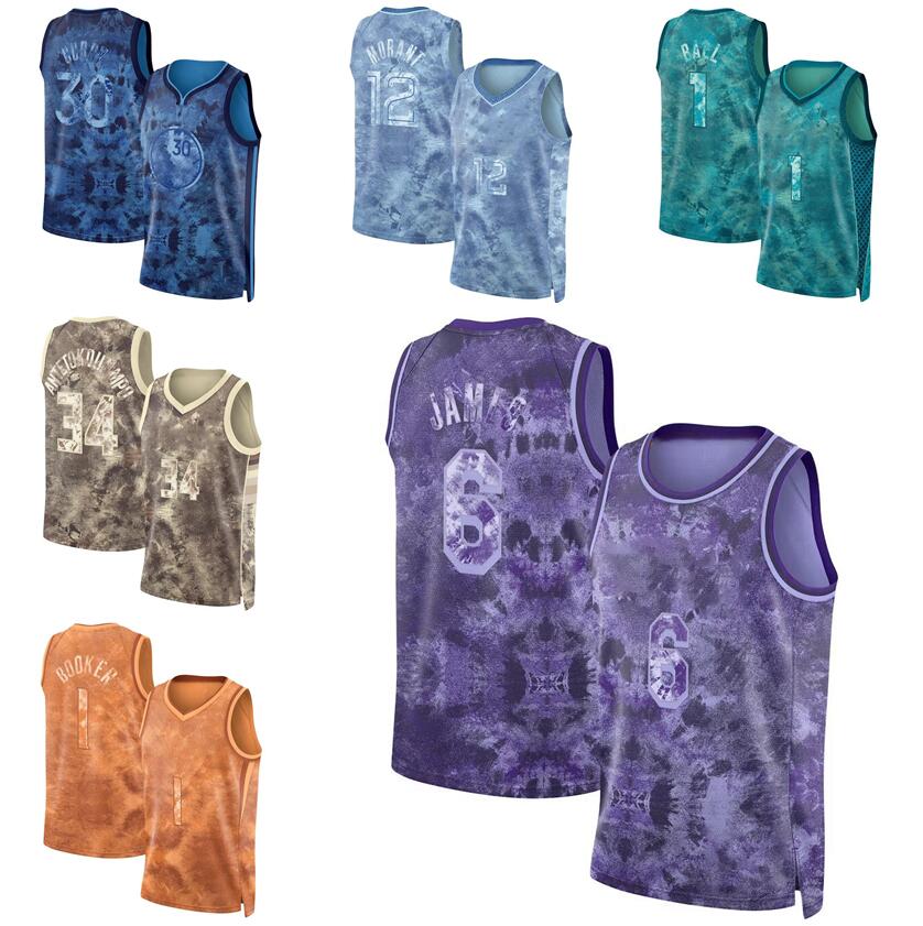 

Men Stephen Curry 6 James Basketball Jersey Devin Booker Ja Morant Lamelo Ball Giannis Antetokounpo MVP Select Series Jersey, With logo