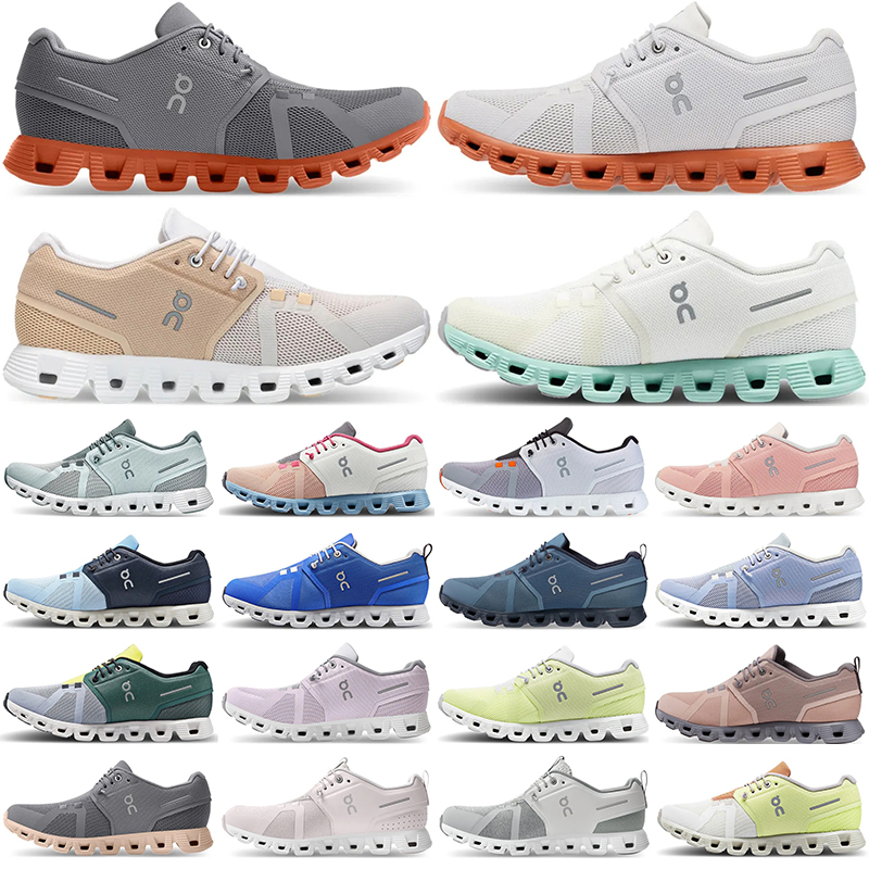 designer On Running Cloud 5 Shoes womens Sports trainers Federer workout and cross trainning All Black Lily Pink Frost clouds men women for outdo-image-884299412