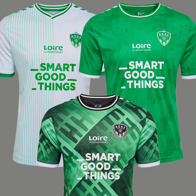 

2023 2024 AS Saint Etienne Third Soccer Jerseys Home Away ASSE Youssouf Maillots De Foot Shirt KHAZRI BOUDEBOUZ AHOLOU goalkeeper Football Shirt uniforms