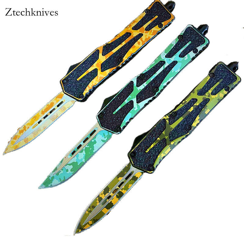 

9.5inch Blade Release Locking Mechanism Durable Materials Serrated Blade Stainless Steel Handle Stainless Steel Blade Spring Push