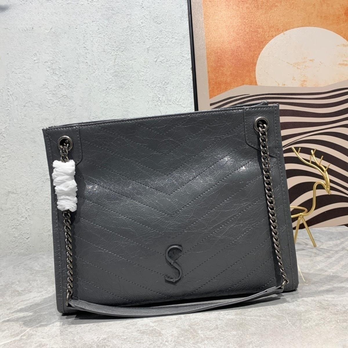 

Luxury Designer Genuine leather Bags NIKI SHOPPING Women Shoulder Bag tote Luxury crossbody fashion Messenger wallet Camera Cases card pockets hand bags 9588, Dark grey