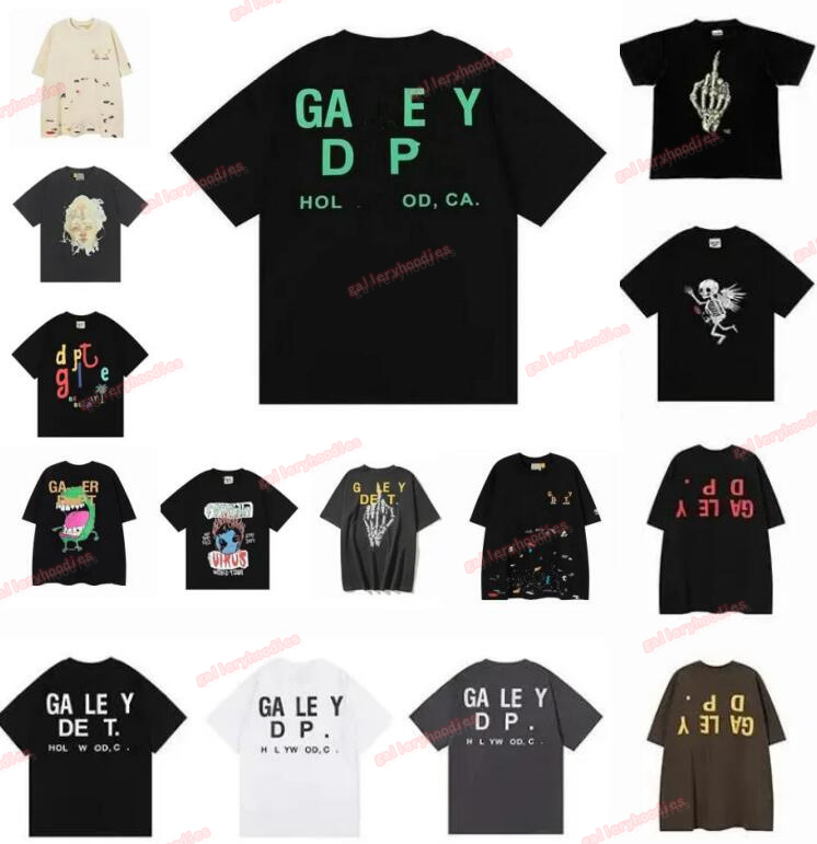 

Galleries Tee Depts T shirts Mens Designer Fashion Short Sleeves Cottons Tees Letters Print High Street Luxurys Women Leisure Unisex Tops Size S-XL, Additional postage