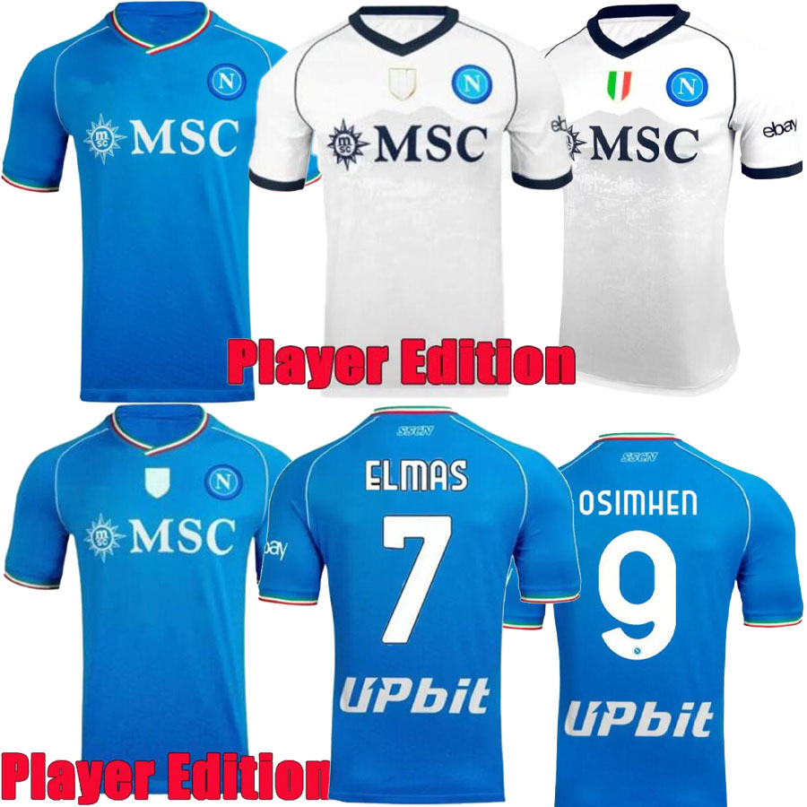 

Player version NAPOLI soccer jerseys Maglia Naples 2023 2024 ZIELINSKI ANGUISSA OLIVERA KVARATSKHELIA men KIDS FOOTBALL SHIRT top, White