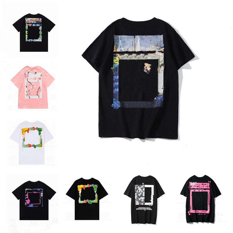 

Summer Men's T-Shirts Brand Designer Cotton Short Sleeves Couples Luxury Mens Tops T-shirt Casual Summer Tee Women Tshirts Arrow x Printing Tees, Aaaa