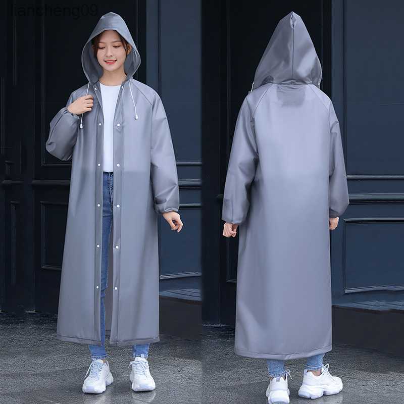 Adult Long Raincoats EVA Impermeable Waterproof Rain Coat Men Women Travel Hooded Beam Port Rain Poncho For Fishing Camping L260526