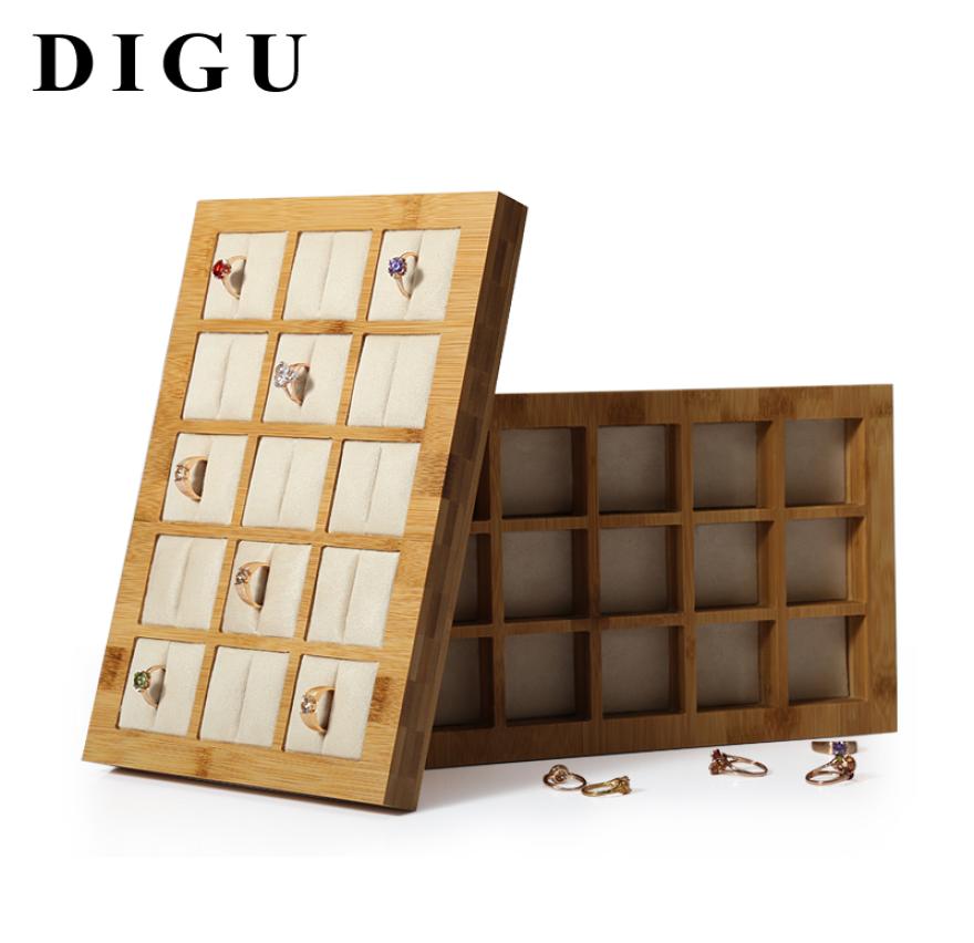 

Bamboo Wood Ring Tray Jewelry Display Tray Beaded Loose Beads Solid Wood Storage Tray Jewelry Display Props1018073