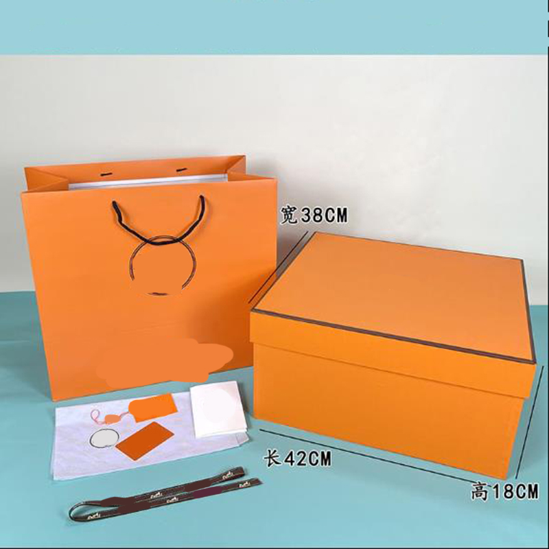

New crossbody bag Single Shoulder Small Square Bag for Women H Orange Packaging Gift Handheld Paper Box Handheld Shopping Paper Bags, Suit-1