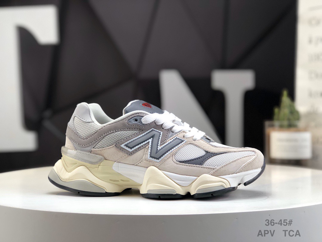 AAA NB Qualité Femmes Casual Chaussures Bas Plat Mat En Cuir Baskets Blanc Chaussure Toile Mules Baskets Broderie Demi Pantoufles Avec Boîte tail