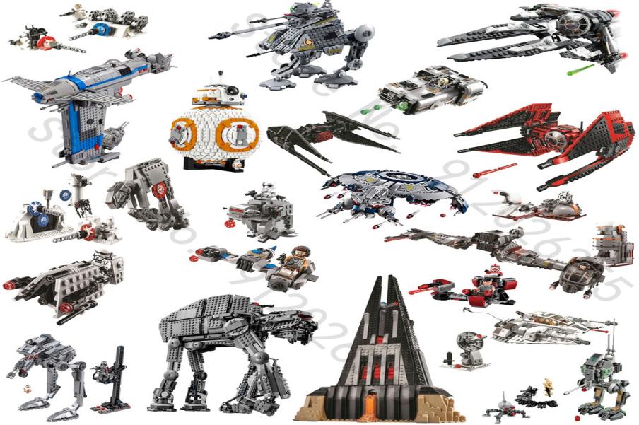 

In Stock Stars All Styles Spaceship Wars 10900 X Wing Star Plan Poe039s Tie Fighter Transport Model Building Blocks Toy for Kid6559034