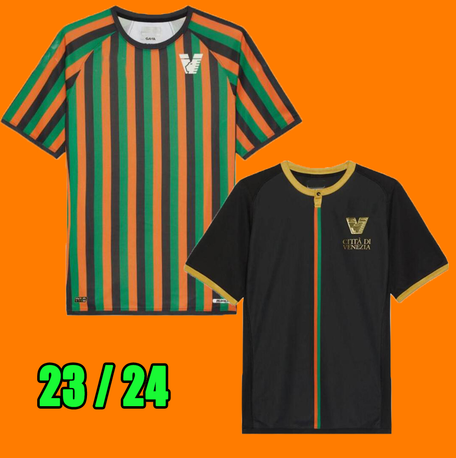 

22 23 24 Venezia FC Soccer Jerseys home Black Away White Third Blue 4th Red 10# ARAMU 11# FORTE Venice 2023 2024 BUSIO 27# Football Shirts, Shirt