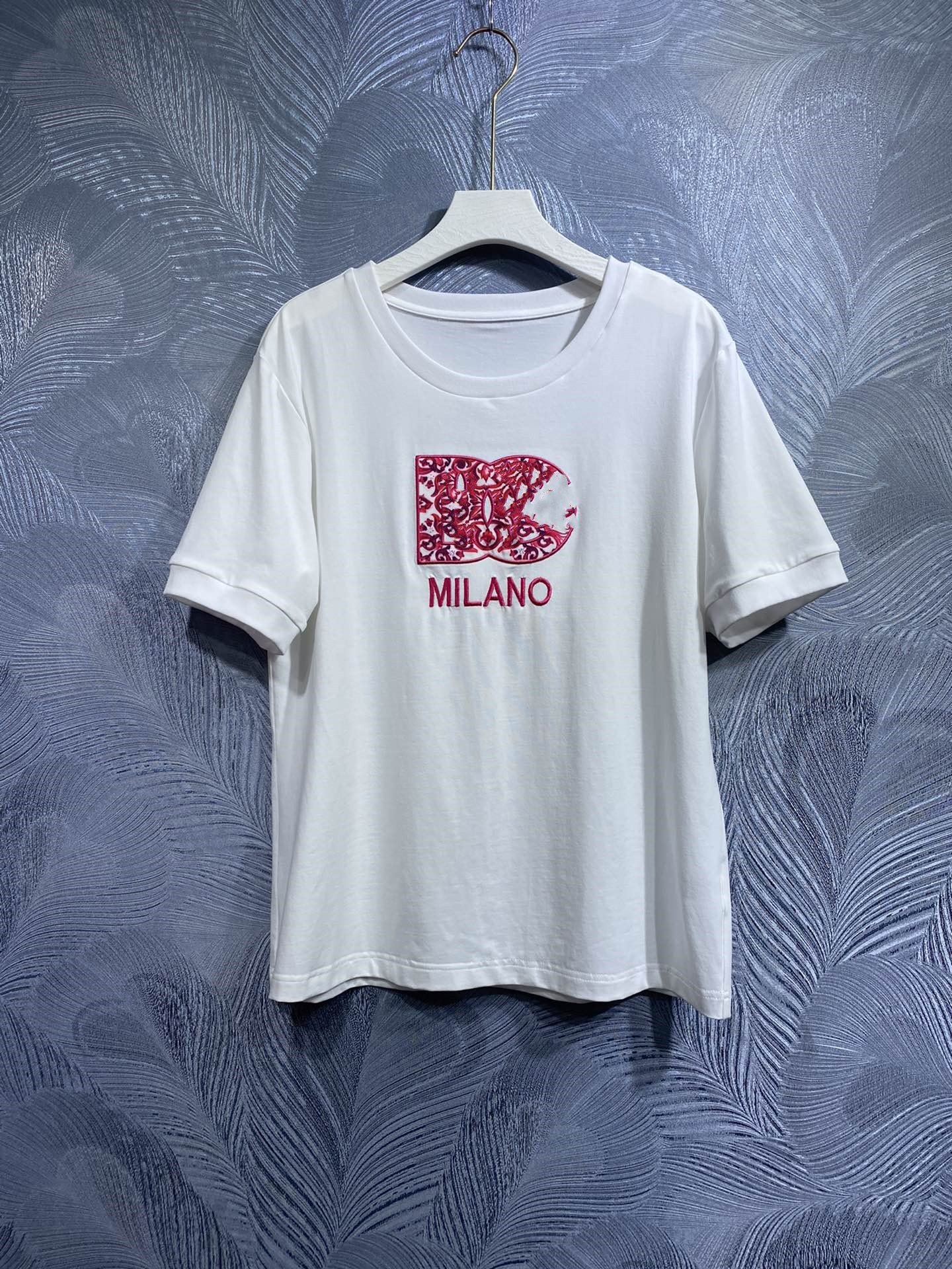 

Women's T-Shirt 2023 Summer New Round Neck Short Sleeve T-shirt, Ivory