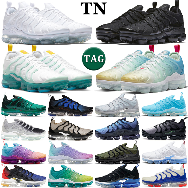 

tn plus running shoes men women Triple Black White Metallic Gold Cool Grey University Blue Volt Atlanta Rough Green Beige Obsidian mens trainers sports sneakers