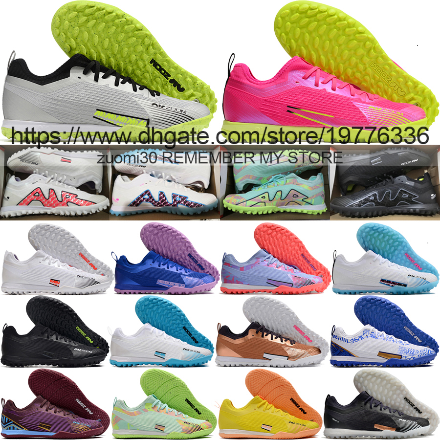 

Send With Bag Quality Soccer Football Boots Zoom Vapores 15 Pro IC TF Mbappe CR7 Ronaldo Knit Shoes For Mens Soft Leather Lithe Indoor Turf Training Football Cleats, Ic 1