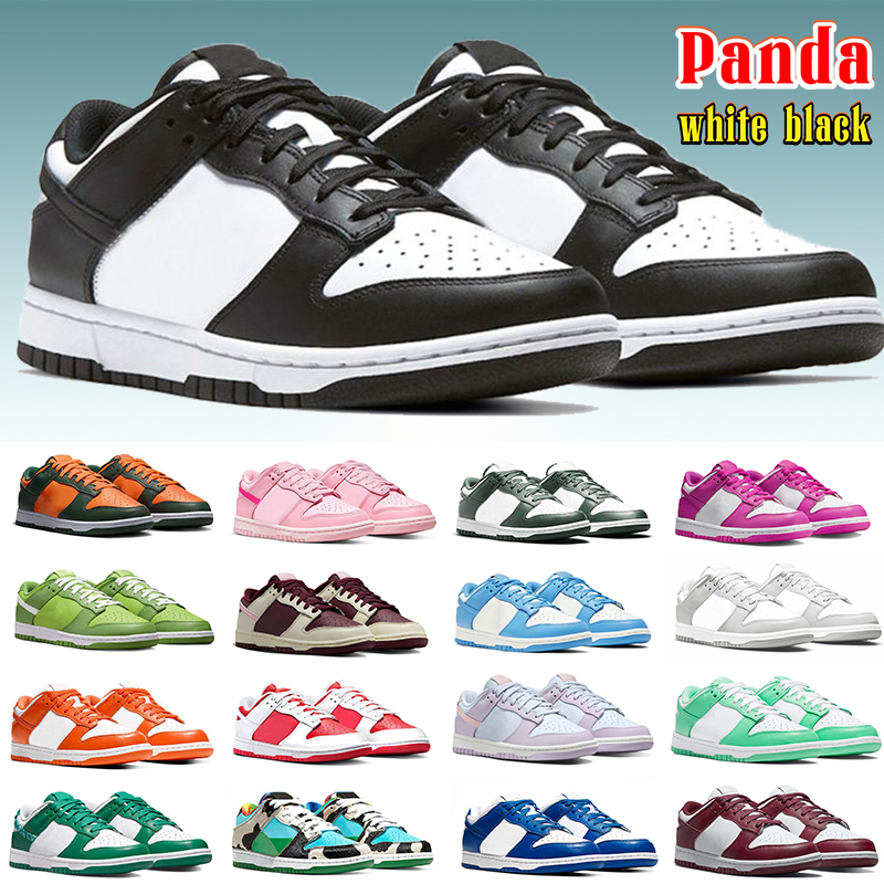 

2023 Low panda Casual Shoes designer womens sneakers white black Grey Fog Triple Pink chunky dunky photon dust UNC reverse brazil Men platform shoe women trainers, #36 summit white wolf grey