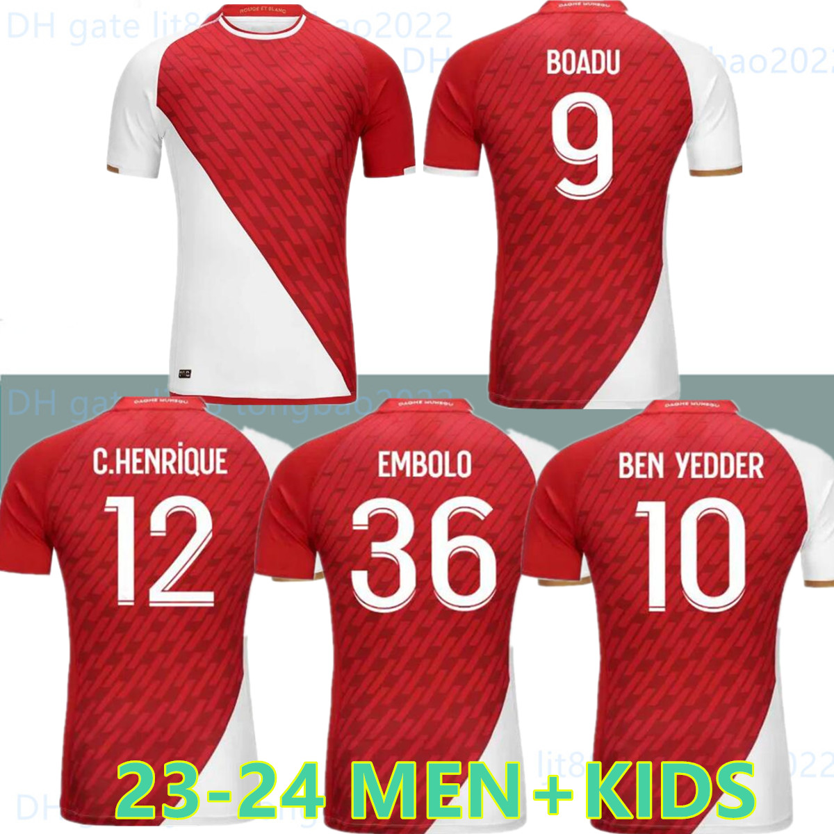 

23 24 Maillot aS MonAcO Soccer Jerseys Kids Kit Foot Training 2023 2024 Football Shirt Player Version 2023 2024 Home Away Survetement de Foot BOADU BEN YEDDER MINAMINO, 23-24 home