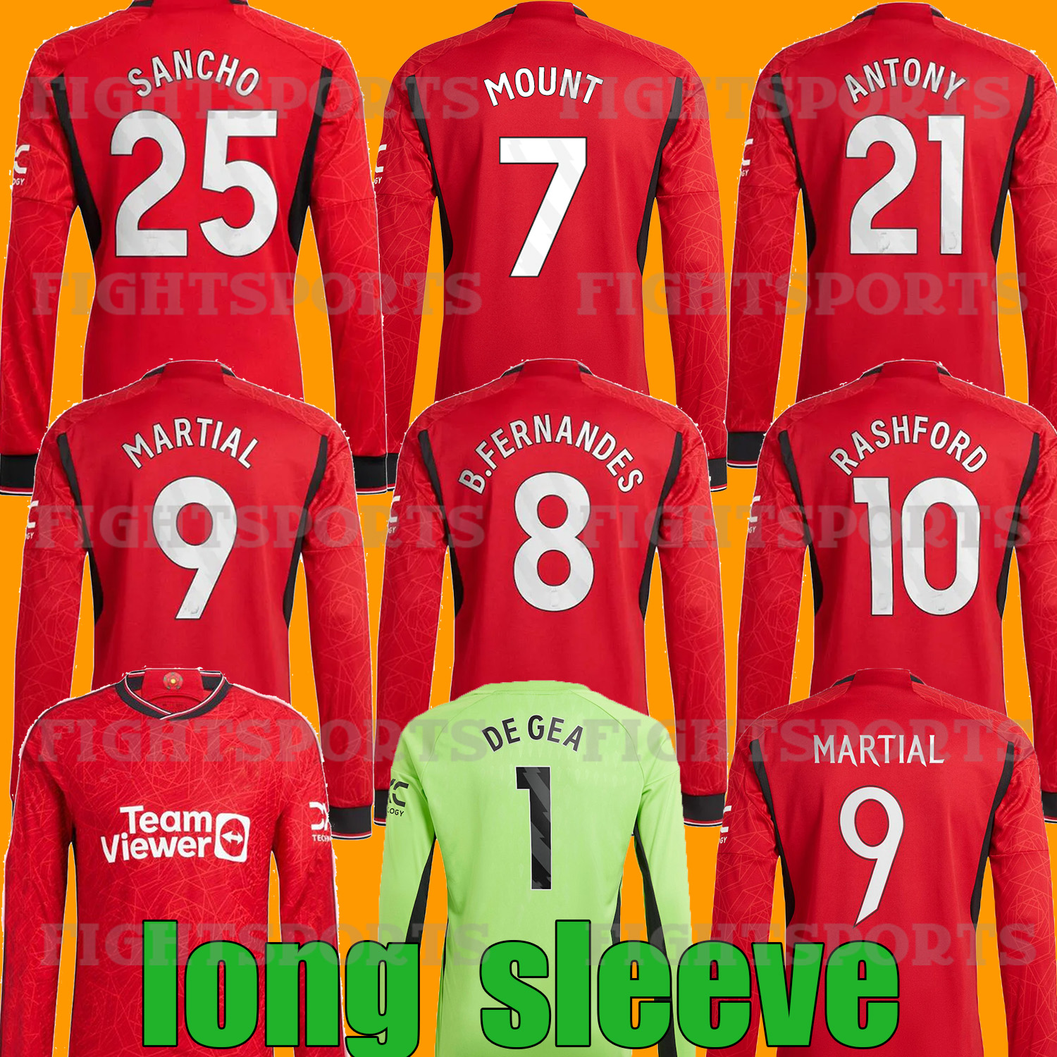 

23 24 long sleeve MOUNT#7 RASHFORD football man utd ERIKSEN SANCHO FRED Shirt B.FERNANDES man unitedS MARTINEZ GREENWOOD MANCHESTERS SHAW utds uniteds, 23 24 ls gk