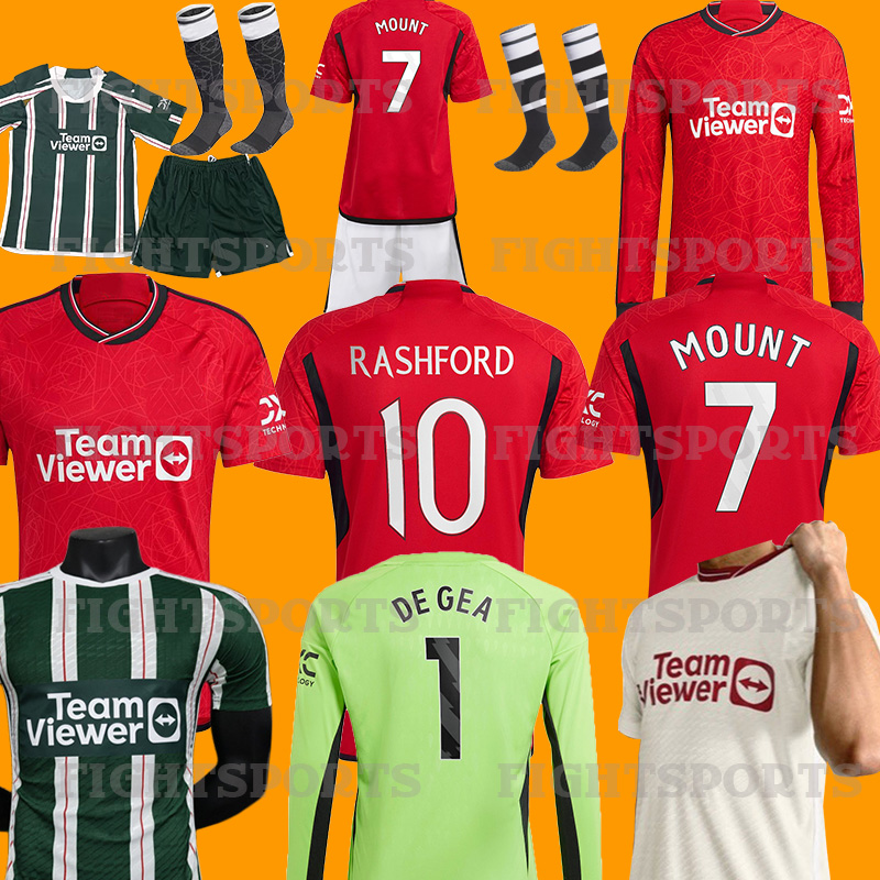 

23  RASHFORD MOUNT#7 CASEMIRO MARTINEZ MAN Uniteds long sleeve SANCHO soccer jersey GARNACHO ANTONY MAN UTDS B. FERNANDES MANCHESTERS football shirt utdS uniteds, Away player patch
