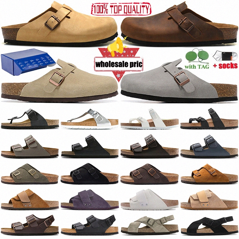 

Designer birks Sandals boston clog arizona gizeh men for women summer autumn winter slippers Leather felt Outdoor Indoor Buckle Strap Flip-flops Free shipping, Colour# 20