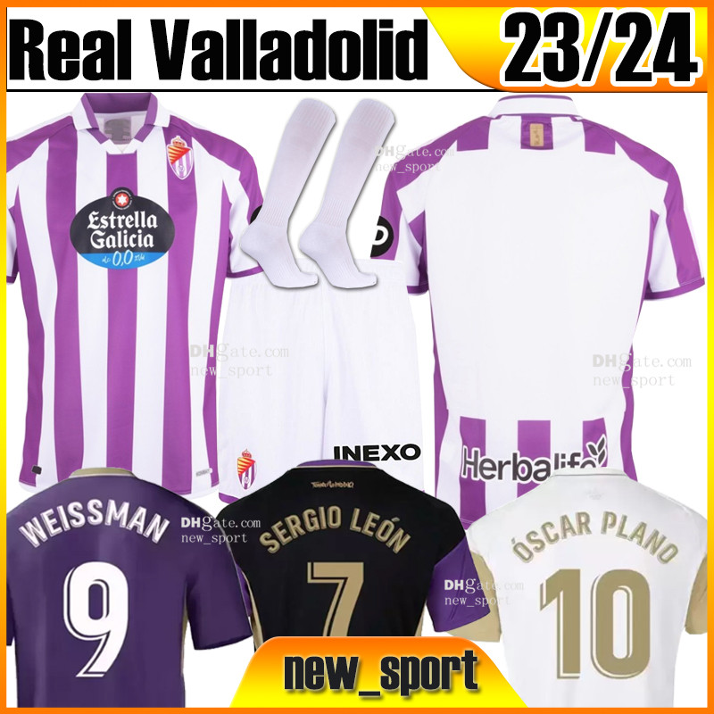 

23 24 Real Valladolid soccer jersey Weissman FEDE S. Sergi Plano Oscar L. Olaza R.Alcaraz camisetas de futbol 2023 2024 men add kids full sets jerseys football shirts, 22 23 home