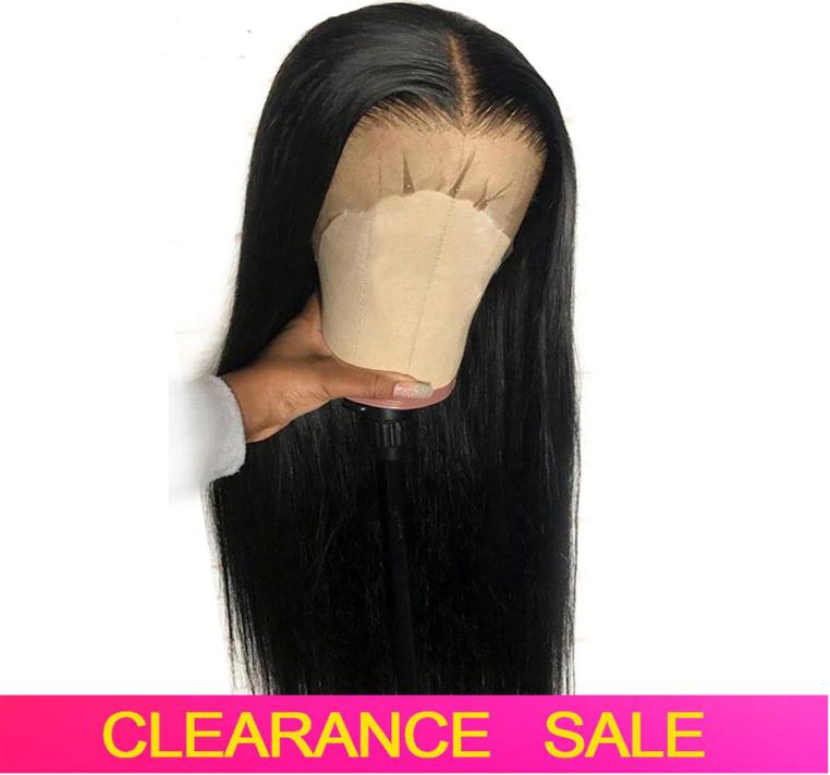 Perruques de cheveux humains avant en dentelle droite pour femme noire pré plumée 150 densité 13x4 perruque avant en dentelle brésilienne Remy pe