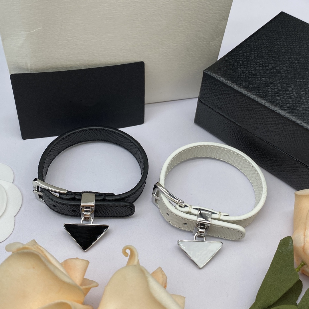 

White Black Belt Bracelet Triangle Fashion Unisex Adjustable Rock Hip Hop Youth Commuting Party