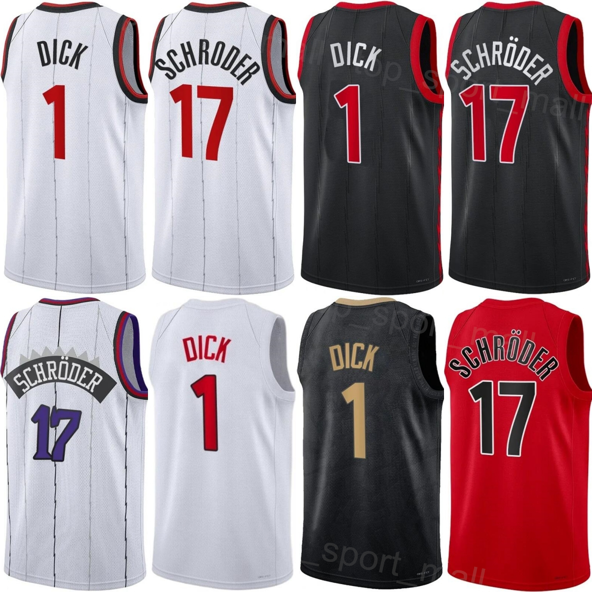 

Man Kids Printed Basketball Gradey Dick Jersey 1 Dennis Schroder Jakob Poeltl 19 Scottie Barnes 4 Pascal Siakam Precious Achiuwa Chris Boucher Malachi Flynn Icon, Black