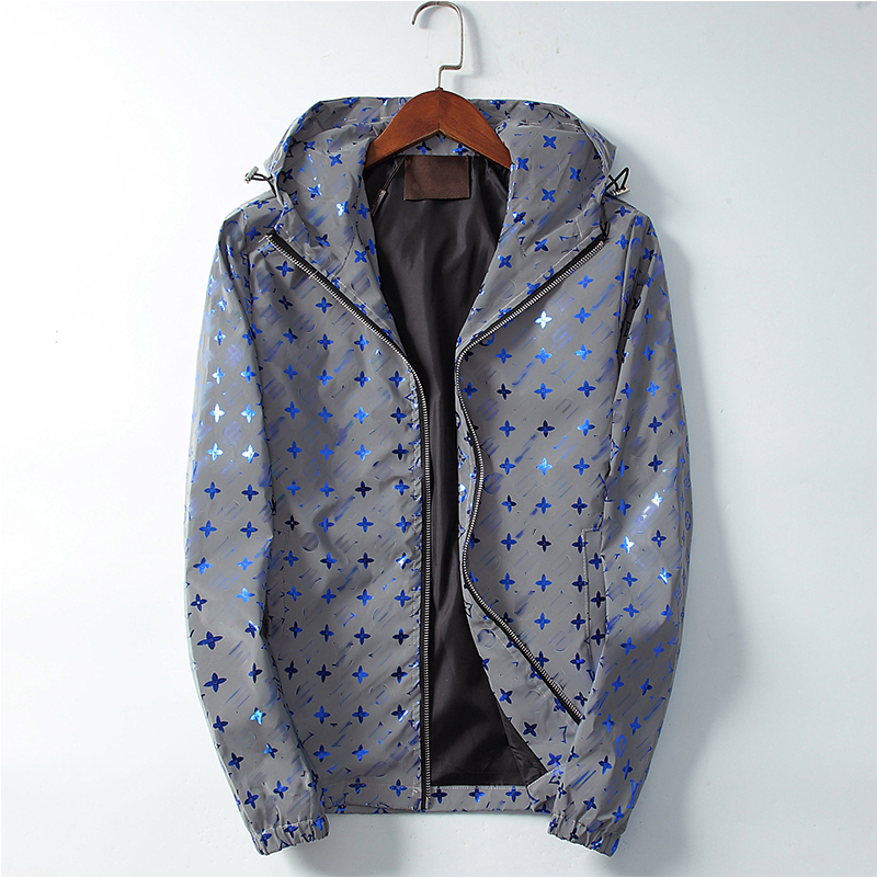 Veste de créateur pour hommes rayé G imprimé poche vent vestes de baseball décontractées fermeture éclair manteaux à capuche taille Asie