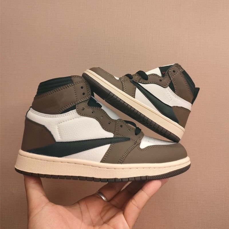 

Kids basketball shoes jumpman 1s for sale 1 high Tops shoe baby youth kid toddler infants sneaker Chicago designer blue black trainers toddlers big boy size 22-35, 22#