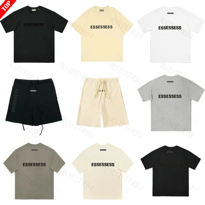 

Designer mens t-shirts ess shirt street casual essentail tshirt loose men women summer luxury short-sleeve tshirts chest print fashion tops tees essentiel t-shirt, 27