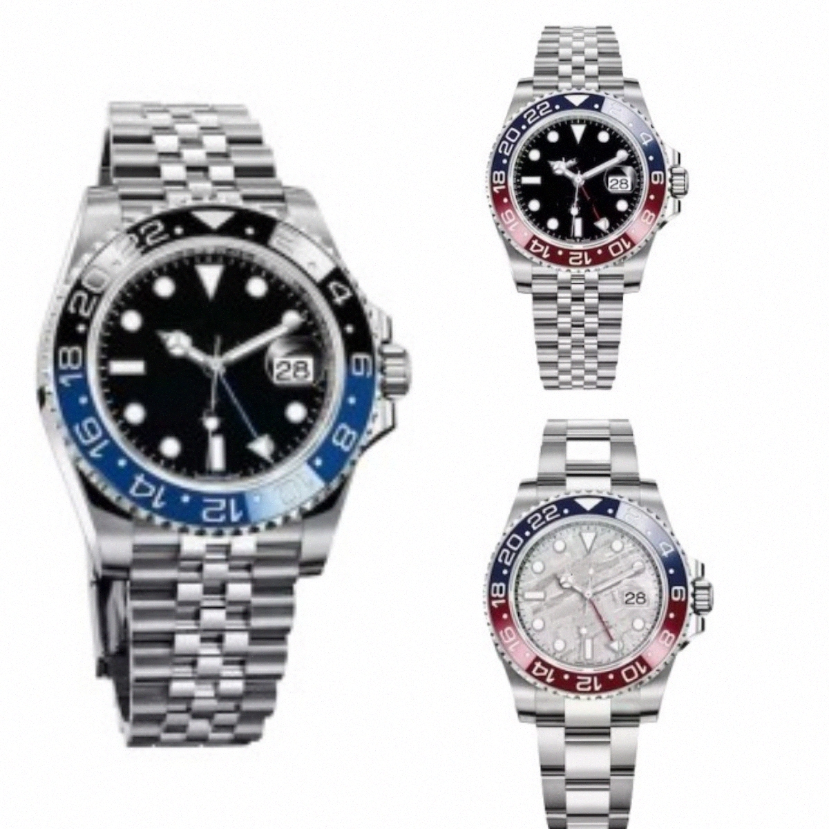 

Luxury automatic watches batman reloj gmt dial 41mm black pepsi Mens Mechanical Automatic Movement montre homme master wristwatchesDcTJ#, #11