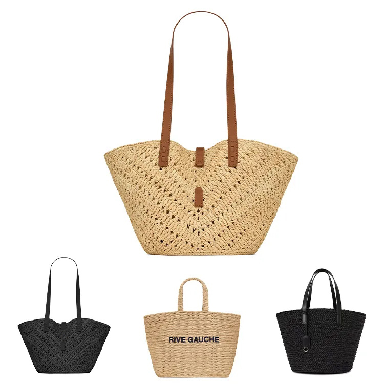 

Womens mens large fashion hand bag deauville Crossbody luxury Rive Gauche clutch sunshine beach bags Raffia tote handbag Weave designer Shoulder Long Shopping Bag