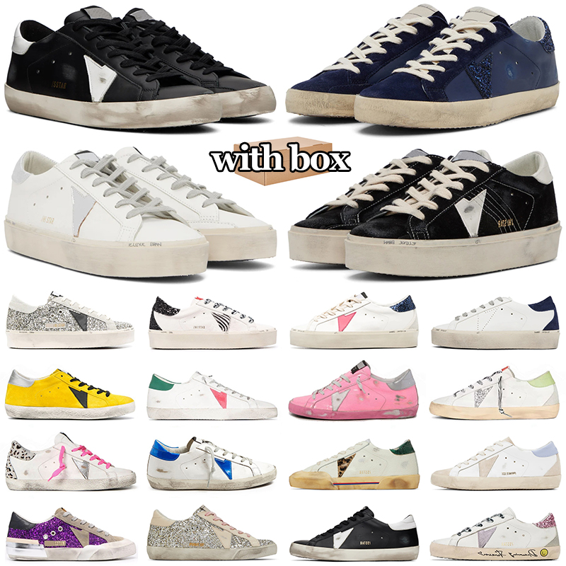 

dirty old sneakers luxury designer shoes for men women Platform flat casual womens mens trainers black white pink silver Goldens Gooses Sneakers hi super star, Color #17