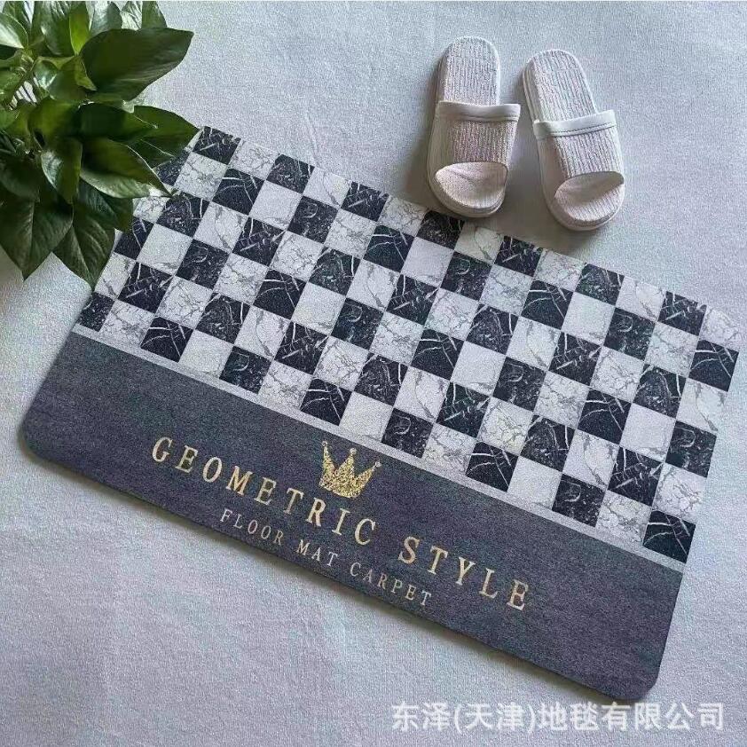 

Carpets Moet Tech velvet bathroom absorbent floor mat, anti slip and quick drying foot mat, toilet door mat, bathroom carpet Drop Delivery Home Gard Dhx9N, Multicolor