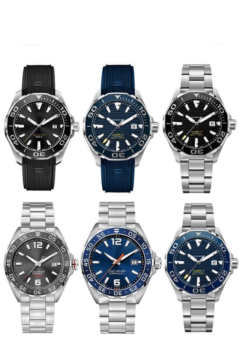 22mm Rubber Silicone Watch Band Waterproof Bracelets Black Blue Strap For TAG Heuer AQUARACER 300 WAY201B CALIBRE 5 Accessories Tools-image-885034528