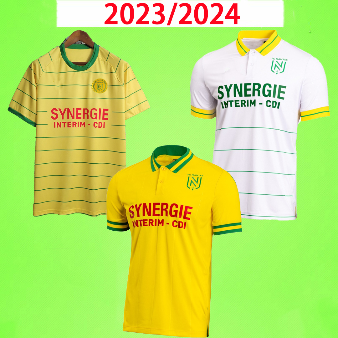 

FC Nantes soccer jerseys home away 80th Anniversary Edition 2023 2024 CHIRIVELLA SISSOKO MERLIN CENTONZE MOUTOUSSAMY GIROTTO 23 24 football shirts 80 year kit, 23/24 home