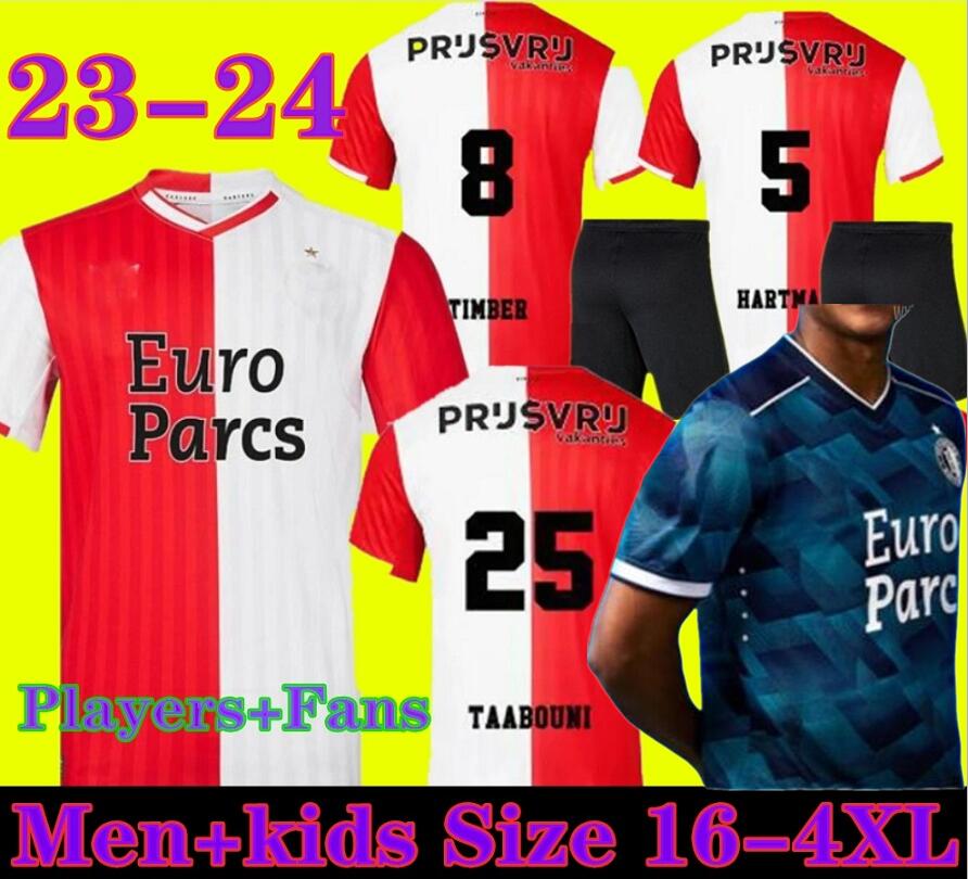 

4XL 2023 Feyenoords KOKCU Gimenez Danilo 23 24 Soccer Jerseys Home away Third TRAUNER 22 men kids football shirt KIDS HARTMAN 5 GIMENEZ 29 PAIXAO 14 TAABOUNI 25 TIMBER 8