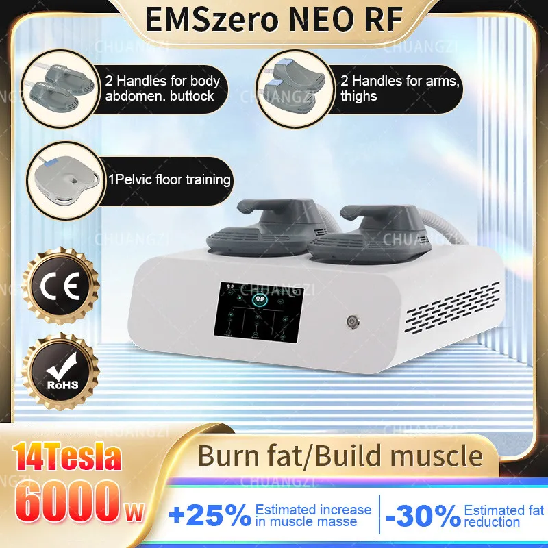 

EMSzero Slimming Hi-emt Neo Nova 14 Tesla 6000W EMS Body Muscle Sculpt Machine Pelvic Stimulate Rf Equipment For Salon