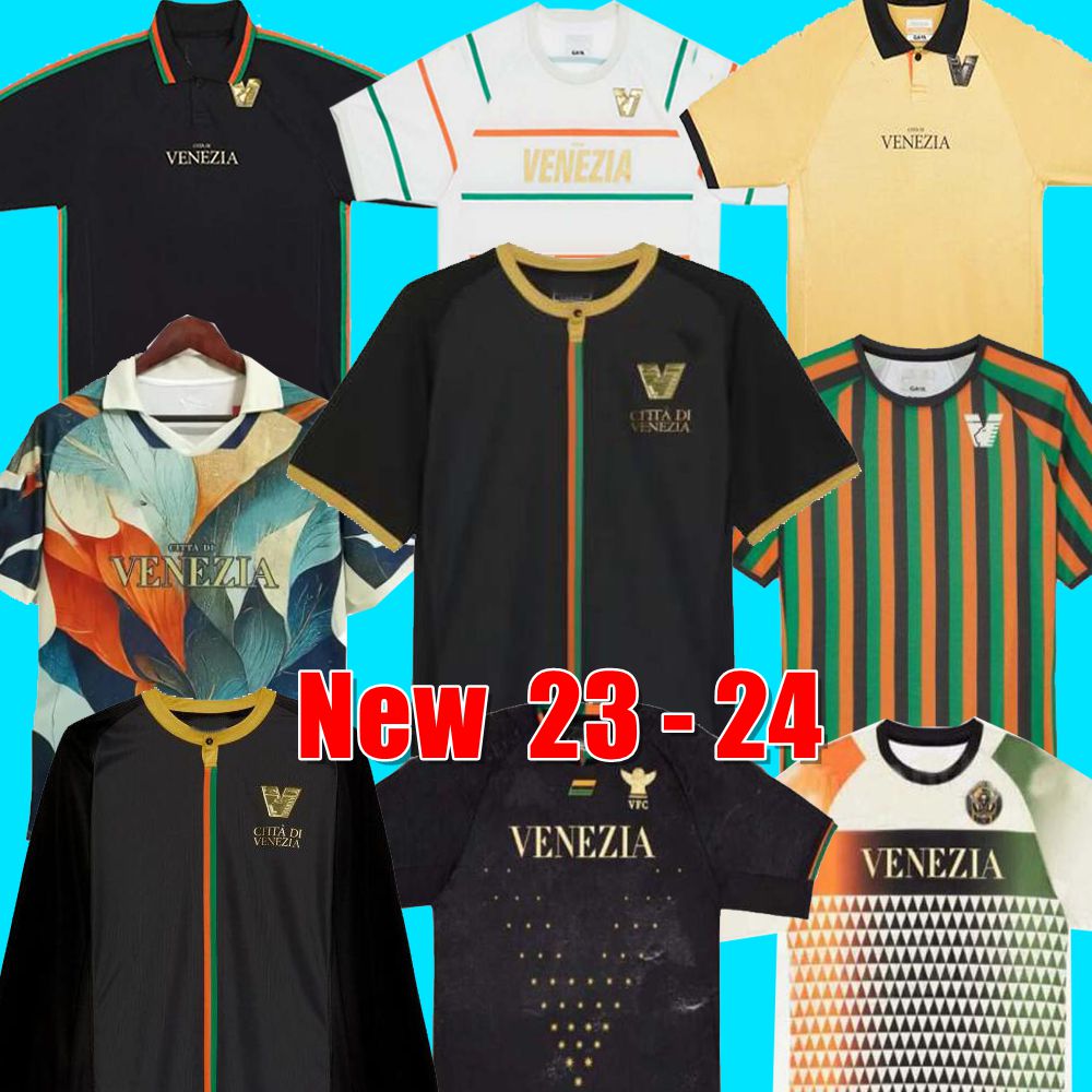 

21 22 23 24 Venezia FC Soccer Jerseys home White Third Blue 4th Red 10# ARAMU 11# FORTE Venice 2023 BUSIO 27# Football Shirts Adukt Kids Kit Uniforms long sleeves, 22/23 adult away