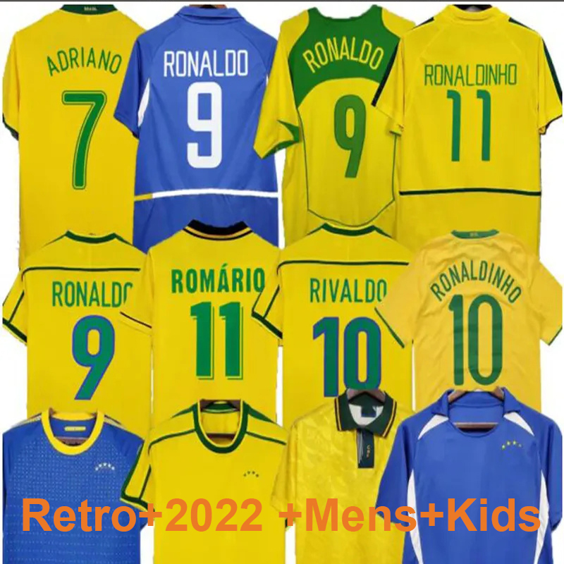 

Brasil soccer jerseys BraziLS Retro shirts CASEMIRO VINI JR RICHARLISON PELE 1998 2002 Carlos Romario Ronaldinho camisa de futebol 1994 1970 91-93 RIVALDO Kids kit