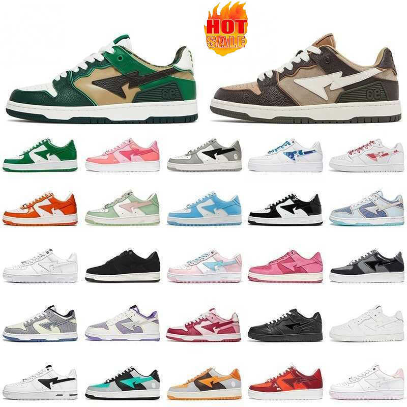 

2023 Bapestaes SK8 Sta Casual Shoes Classic Men Women Designer Camo Black White Green Red Orange Camouflage Trainers Sports Sneakers NKS