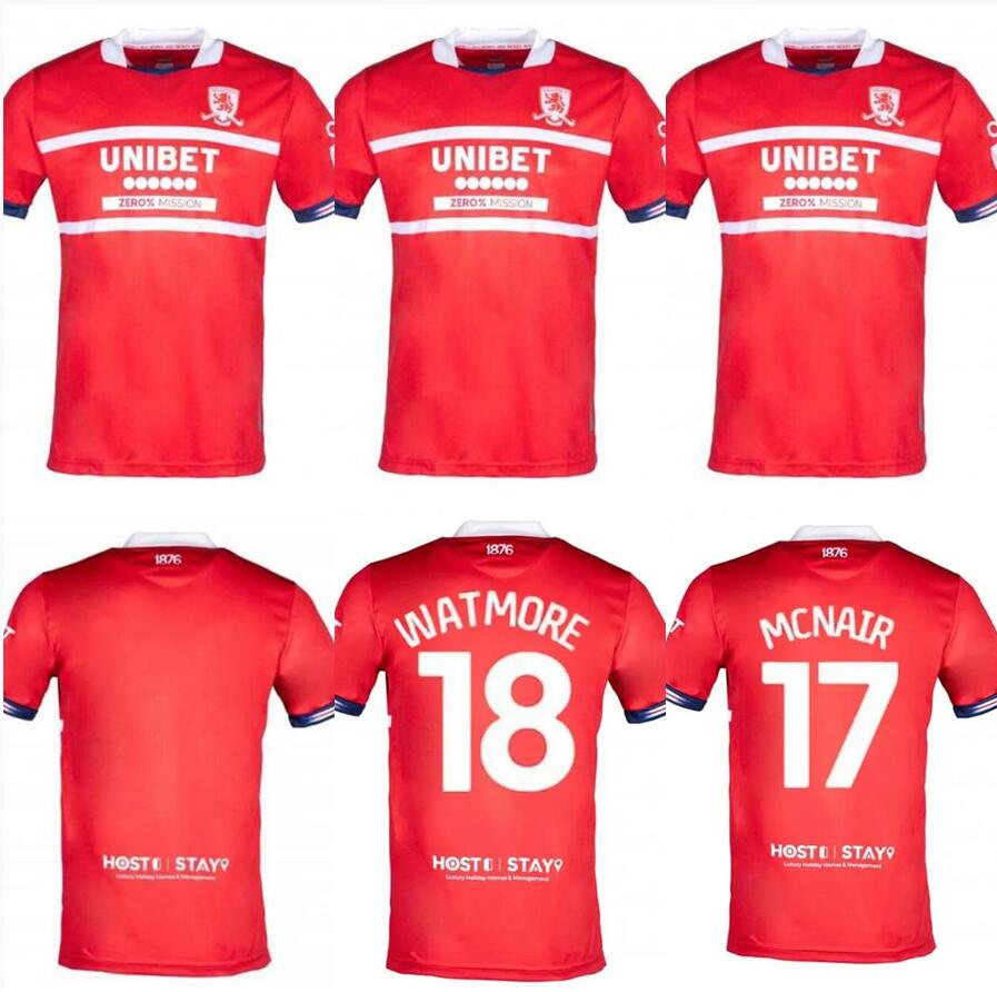 

MIDDLESBROUGH FC 23 24 HOME SOCCER JERSEYSS 2023 AKPOM 29 DEL FRY 6 ARCHER 10 McGREE 8 FORSS 21 top kids man set football shirts
