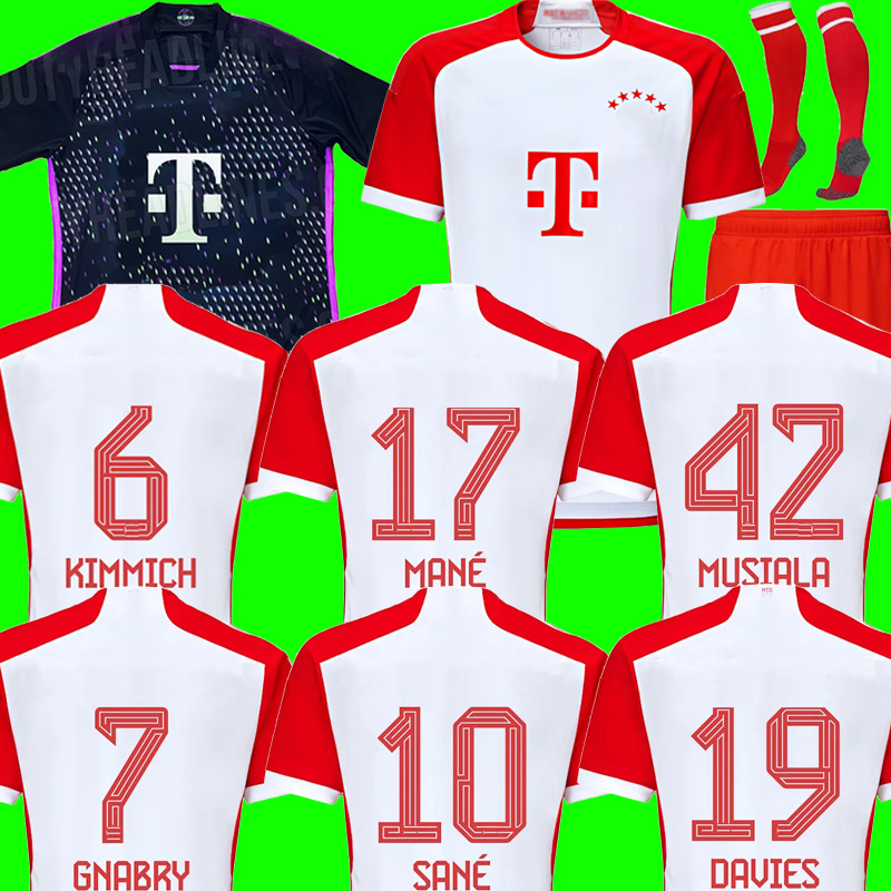 

23 24 MUSIALA DE LIGT soccer jerseys MANE SANE HERNANDEZ BAYERN MUNICH GNABRY GORETZKA MULLER DAVIES KIMMICH player version 2023 2024 football shirt Men Kids kit 121, 23/24 kids home