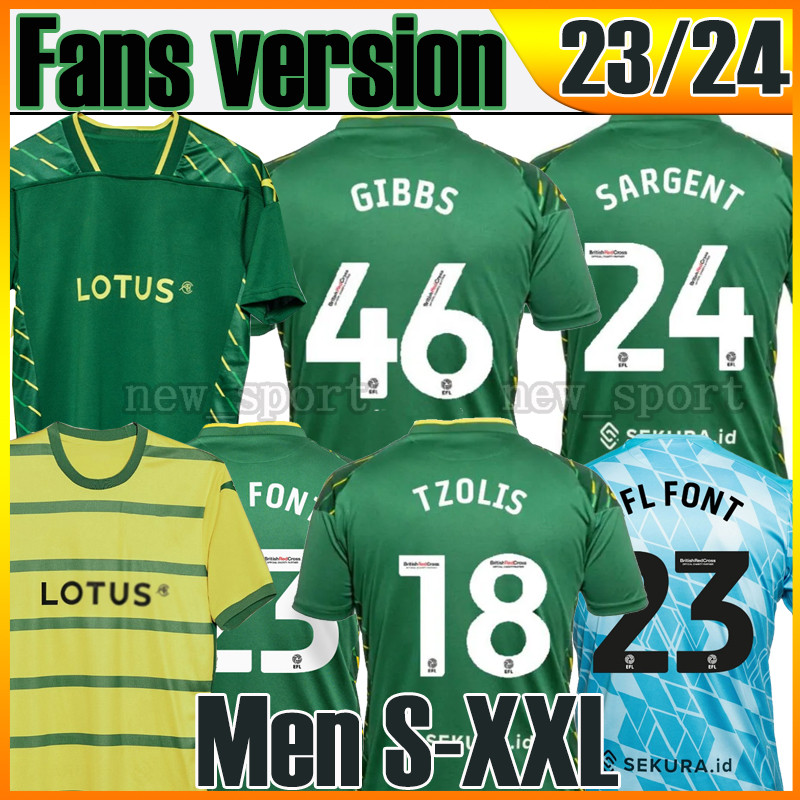 

23 24 NoRwIch away soccer jersey home CITys ARAONS SARGENT SARA TZOLIS NUNEZ GIBBS HANLEY 2023 2024 Men size jersey football shirts top, 23 24 away