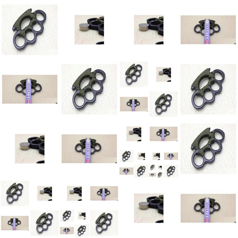 

Protective Gear Arival Black Thick Steel Knuckles Duster Buckle Male And Female Selfdefense Four Finger Punches 7154720 Drop Deliver Dhu8O