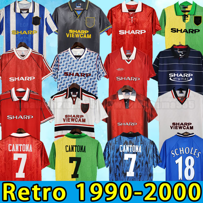 

Man utd retro soccer jerseys GIGGS Beckham CANTONA champion SOLSKJAER 1990 1991 1992 1993 1994 1995 1996 1997 1998 1999 United SCHOLES GIGGS, 93-94