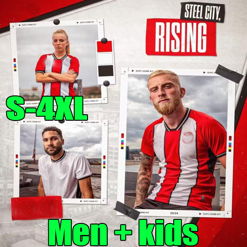 

XXXL 4XL 22 23 24 SHEFFIELD home away third soccer jerseys Promotion Kit Sander Berge UNITED John Brewster Anel Ahmedhodzic Oliver white goalkeeper football shirt, 22/23;away