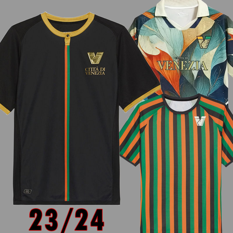 

23 24 Venezia Black soccer Jerseys FC home Black ARAMU FORTE PERETZ HEYMANS CRNIGOI 2023 2024 jersey football shirt DI MARIANO CECCARONI Johnsen MAZZOCCHI kit