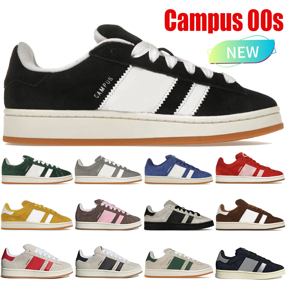 

Campus 00s Suede Sneakers mens designer shoes Black Grey Dark Green Cloud White Valentines Day Ambient Sky Forest Glade Bark luxury men women casual sneaker trainers, Pink band studs