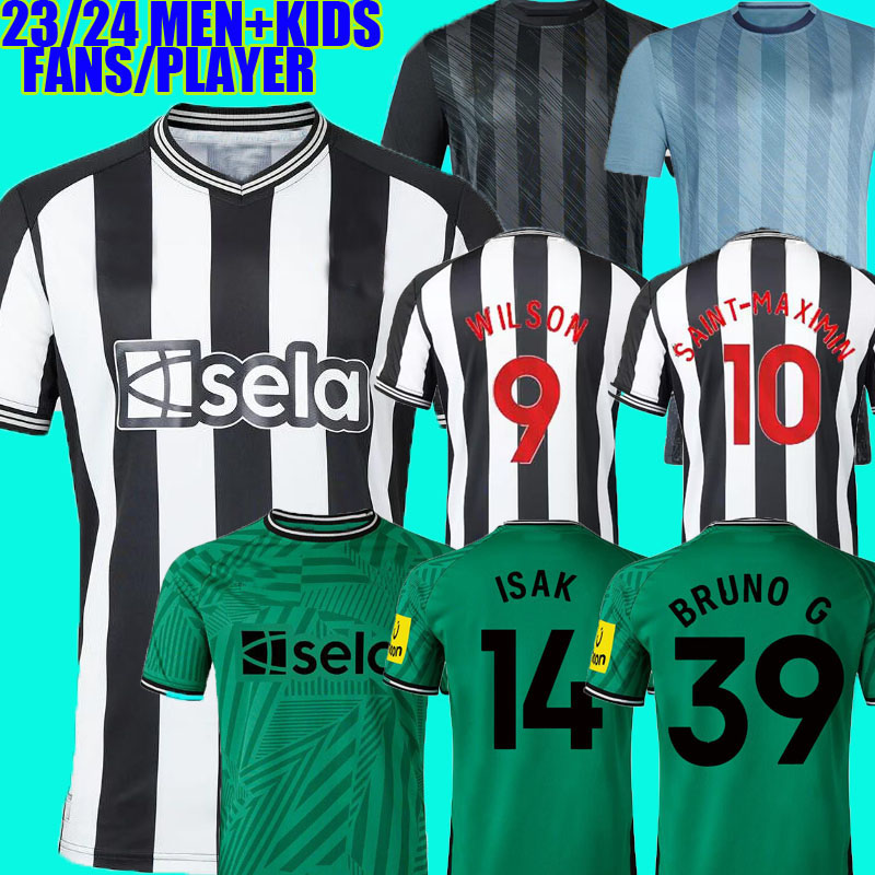 

23/24 TONALI NeWCasTLeS soccer jerseys Kids Kit 2023 2024 BRUNO G. WILSON SAINT MAXIMIN ISAK UnITeDS Football Shirt training Home Away Third Set Fan Player Version, 23/24 away player ucl