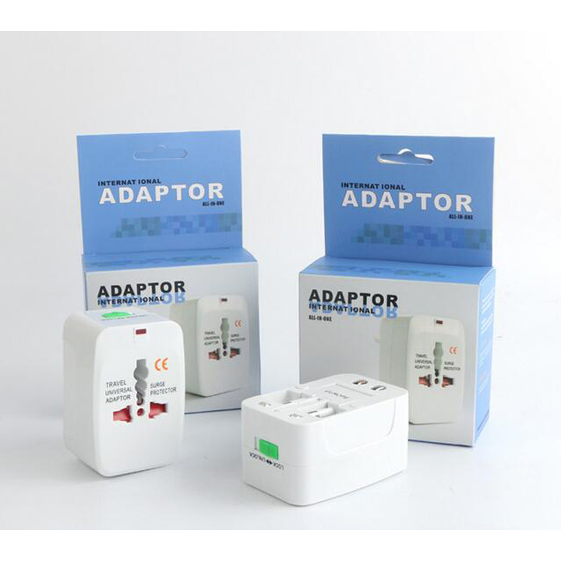 

International Wall Chargers Global Travel Adapter Universal Socket Plug EU US AU UK All In One World Wide Electrical Plug Home Portable Wall Port With Retail Package